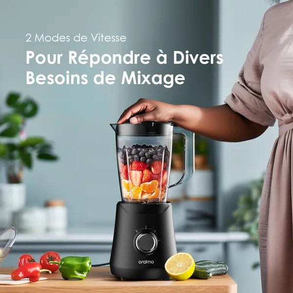 SmartBlender Sleek Mixeur 1,5L à 2 Vitesses